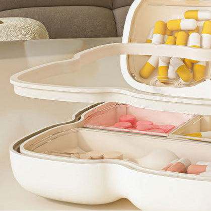 Pastillero en forma de flor