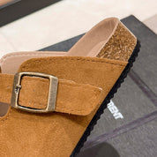 Zuecos tipo mule de gamuza - Dressygt