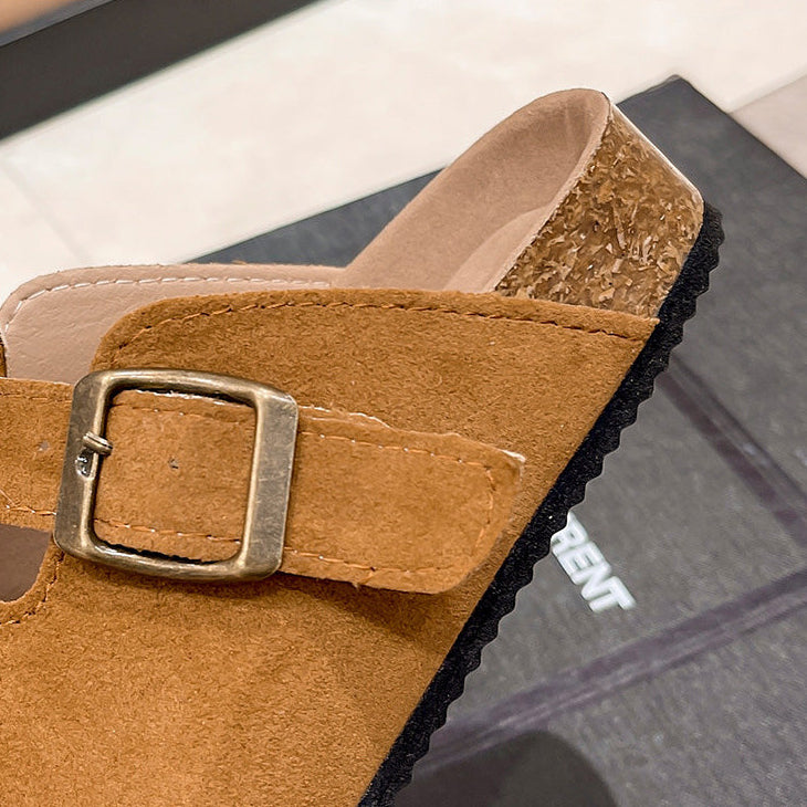 Zuecos tipo mule de gamuza - Dressygt