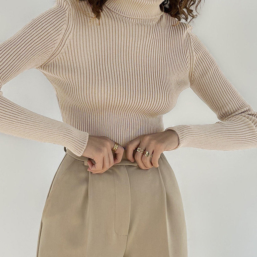 Sweater de cuello alto