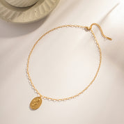 Collar con grabado de rosa - Dressygt