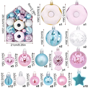 Set de esferas y adornos navideños