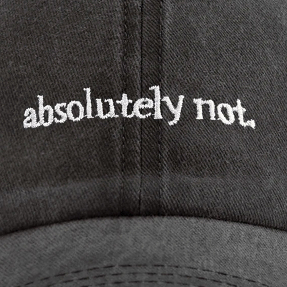 Gorra estilo retro "absolutamente no" - Dressygt