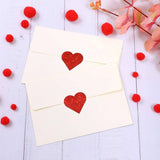Rollo de 100 stickers de corazón  de corazón