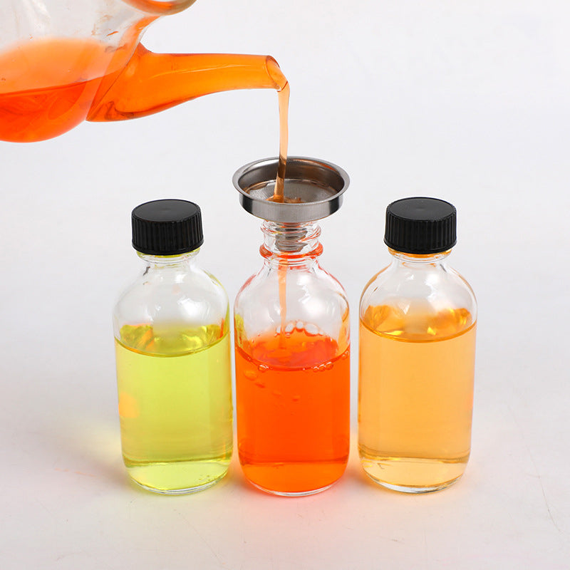 Set de mini botellas de vidrio con tapa