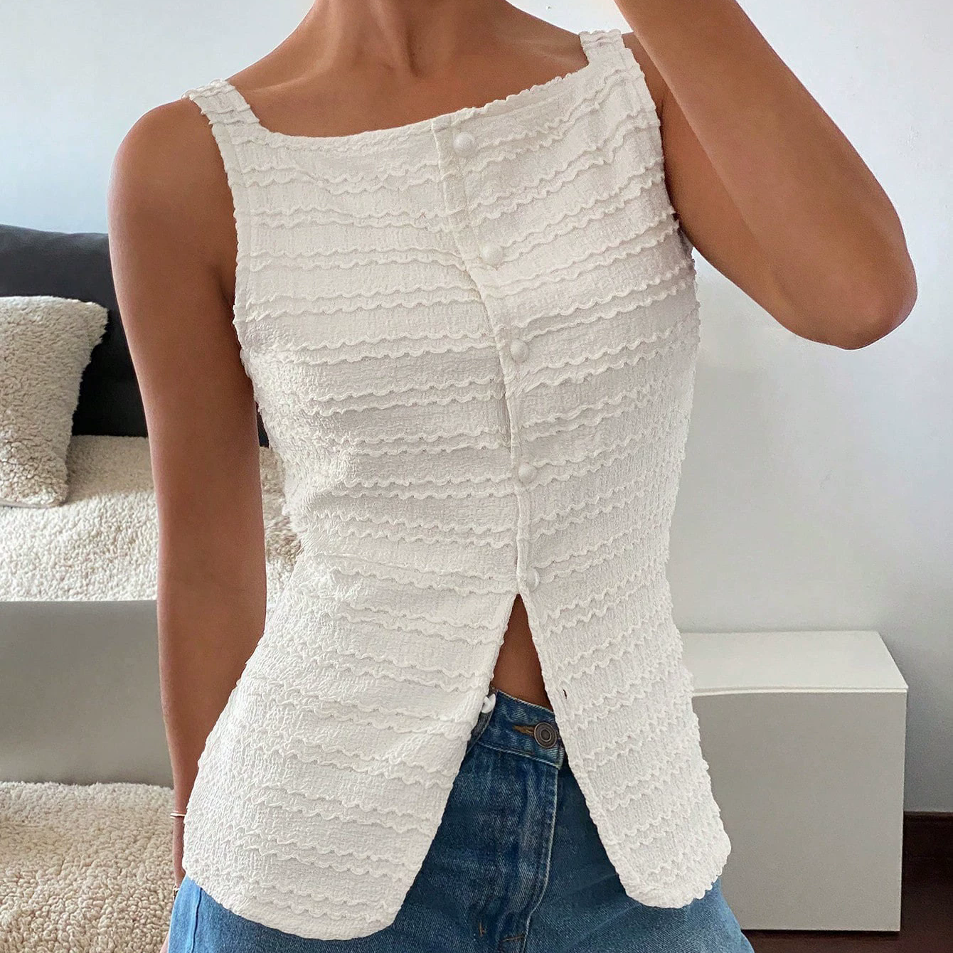 Blusa con botones estilo classy