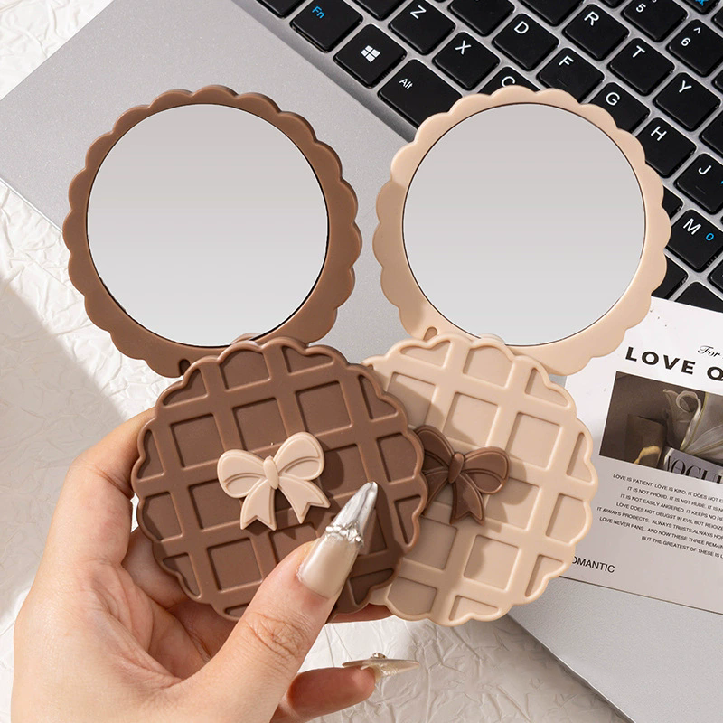 Mini espejo portátil con diseño de galleta - Dressygt