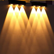 Lámpara solar para pared de 3 luces