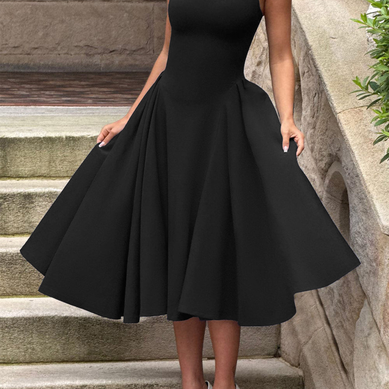 Vestido estilo princesa escote cuadrado - Dressygt