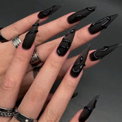 Set con punta stiletto con diseño 3D press on - Dressygt