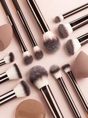 Set de brochas de maquillaje con esponjas