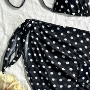 Traje de baño negro con lunares - Dressygt