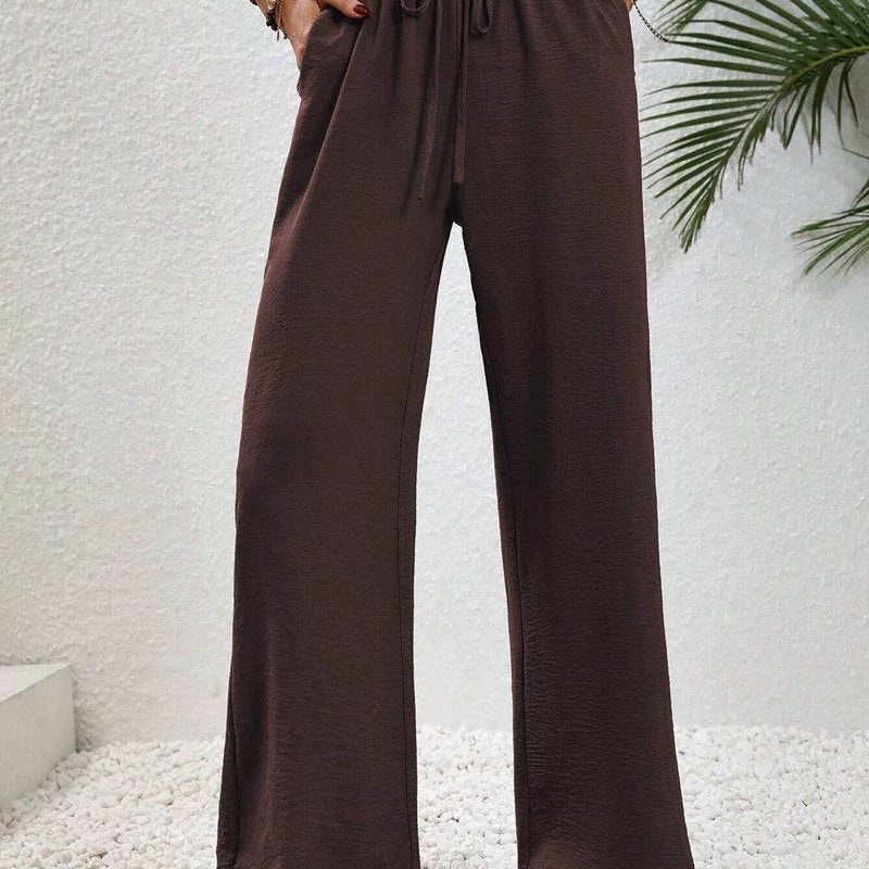 Pantalón casual cintura alta