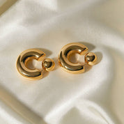 Argollas doradas de estilo chunky - Dressygt