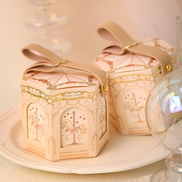 Cajas de regalo con diseño de carrusel