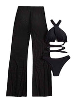 Traje de baño de tres piezas
