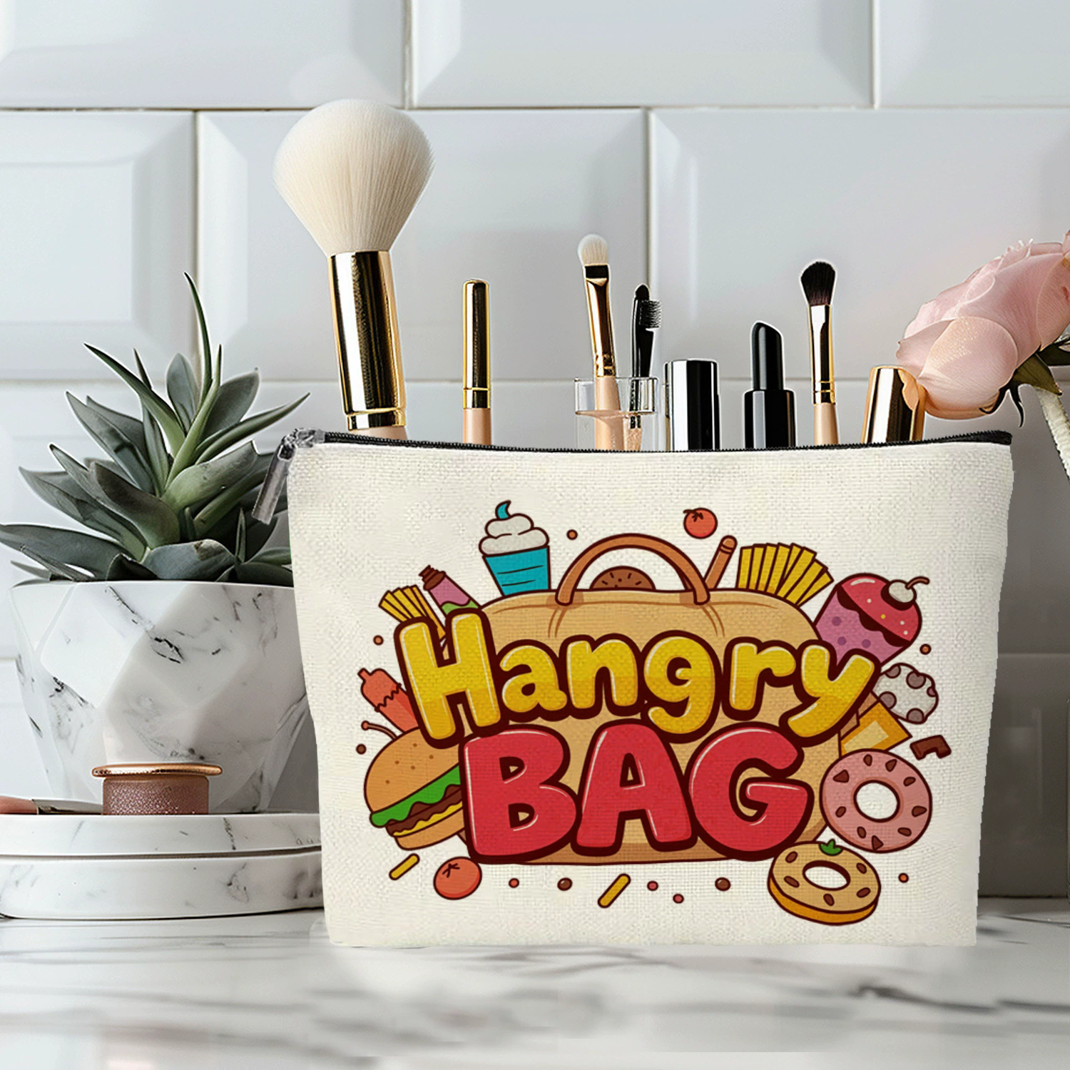 Cosmetiquera de tela con frases - Dressygt