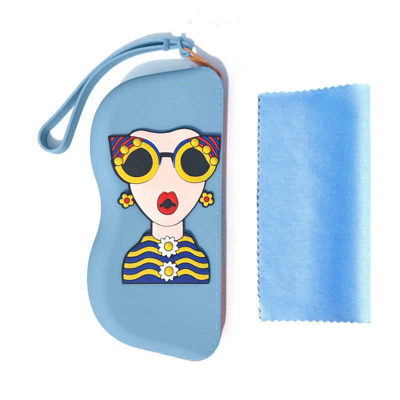 Case de silicona para lentes con diseño pop