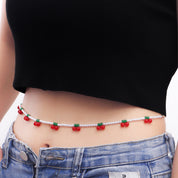 Cinturon de perlas y cherrys