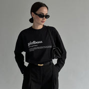 Tshirt girlboss manga larga