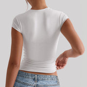 Blusa básica escote cuadrado - Dressygt