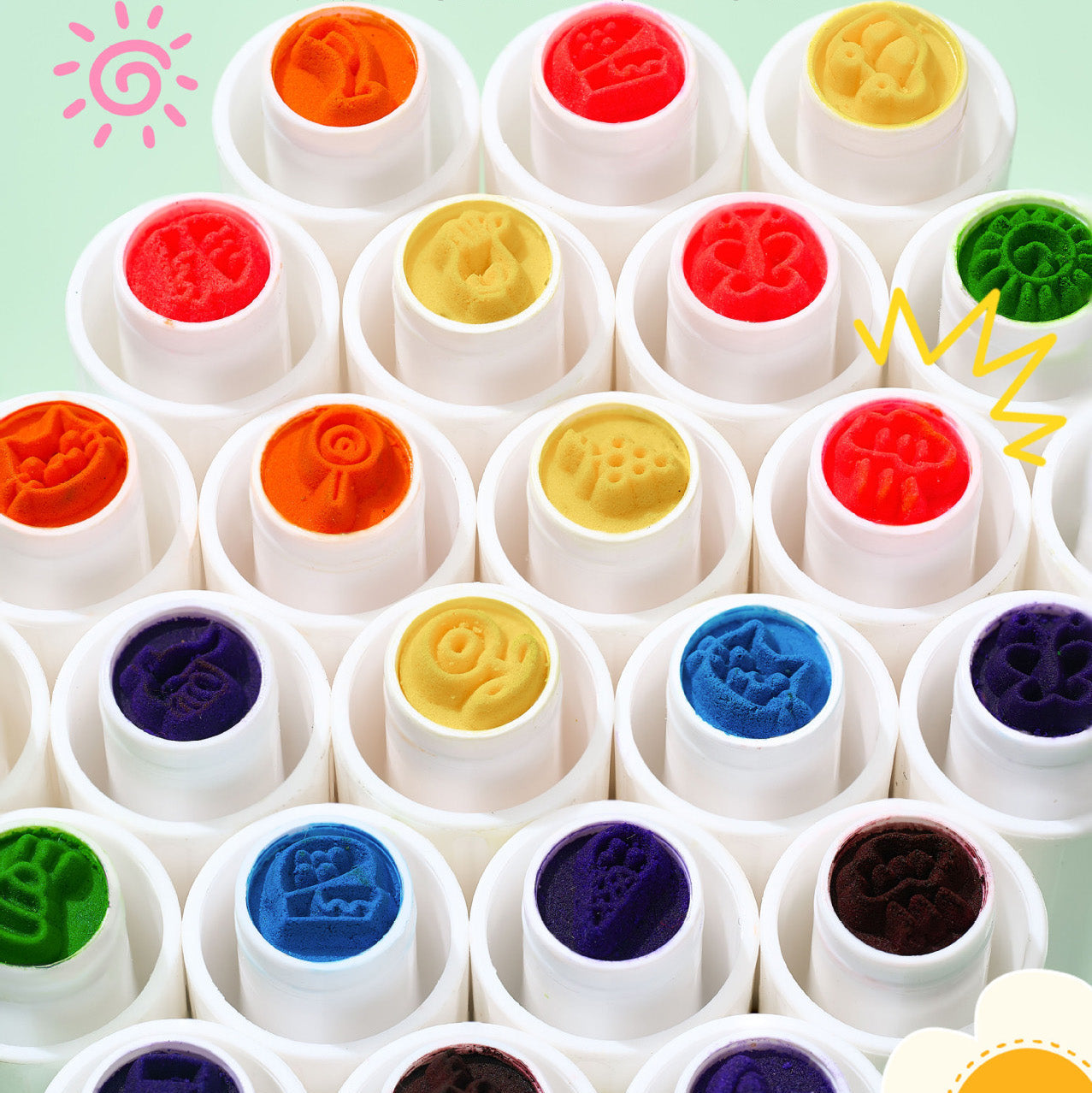 Marcadores 2 en 1 con sello