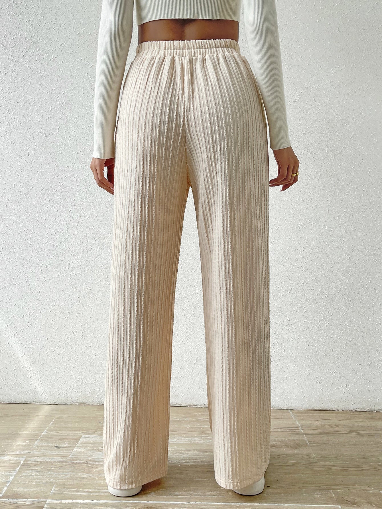 Pantalón casual con cintura elástica