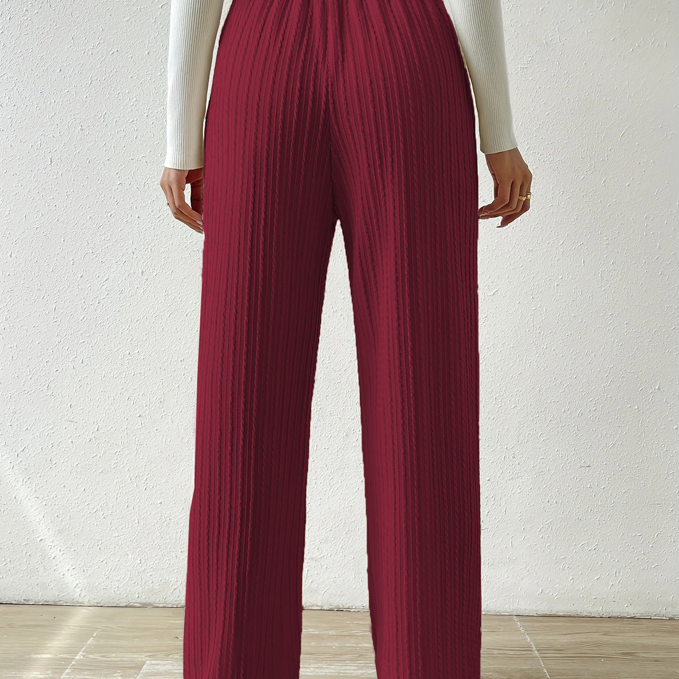 Pantalón casual con cintura elástica