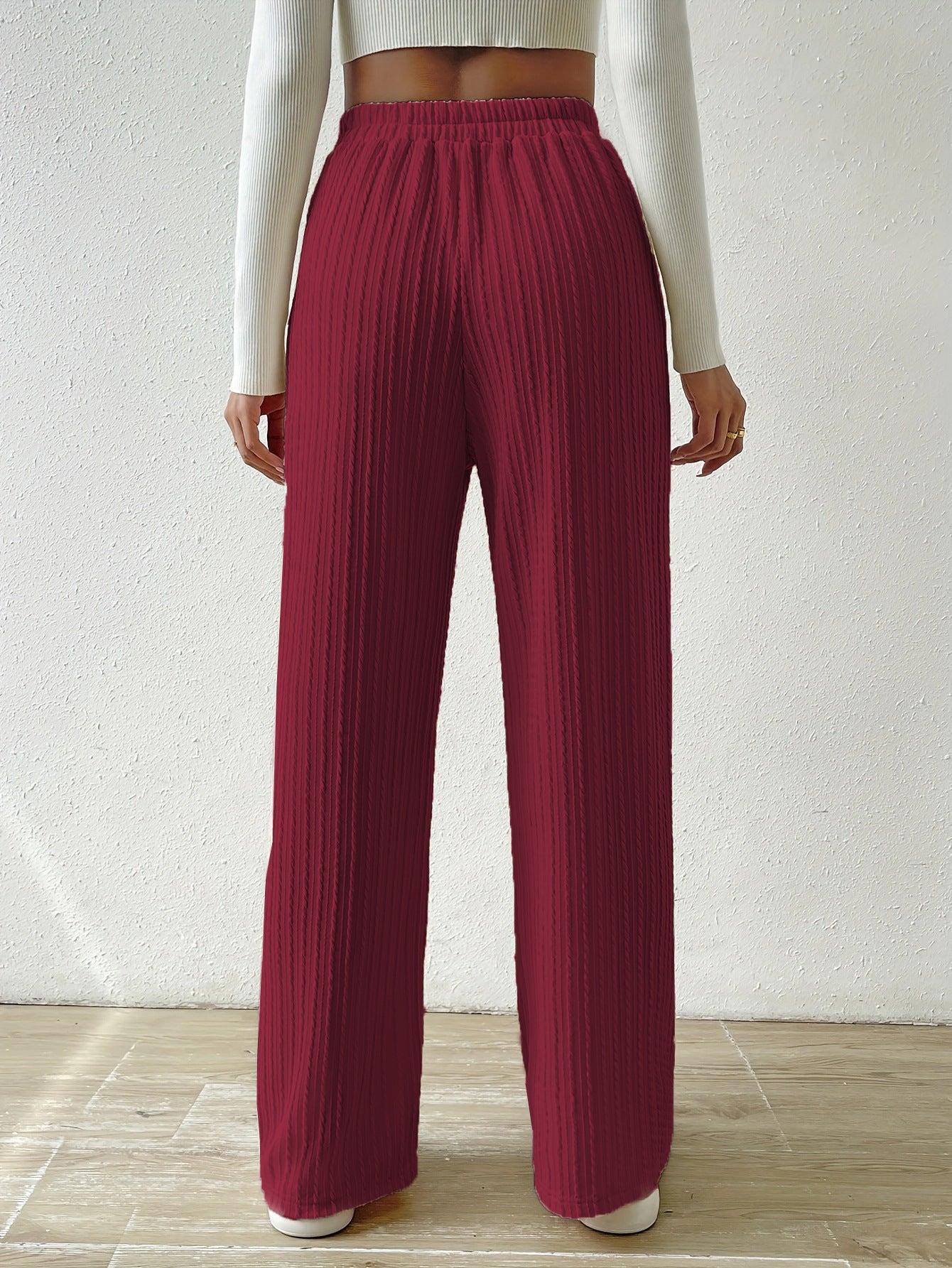 Pantalón casual con cintura elástica