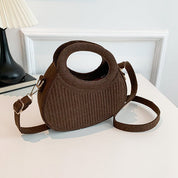 Bolso circular de fieltro