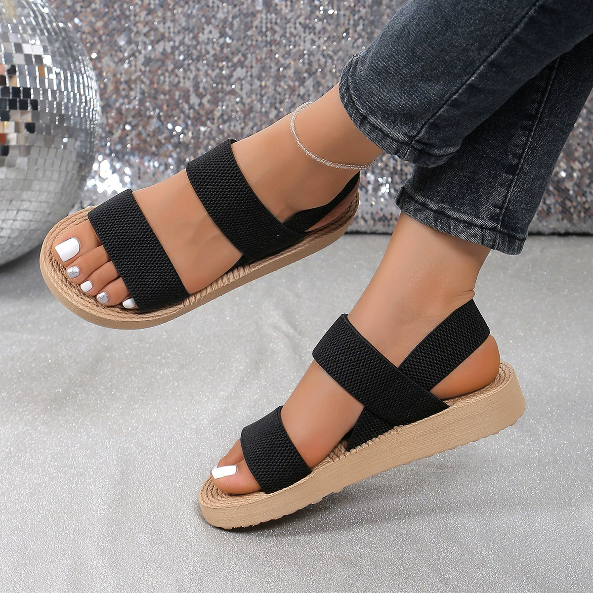 Sandalias con tiras elásticas - Dressygt