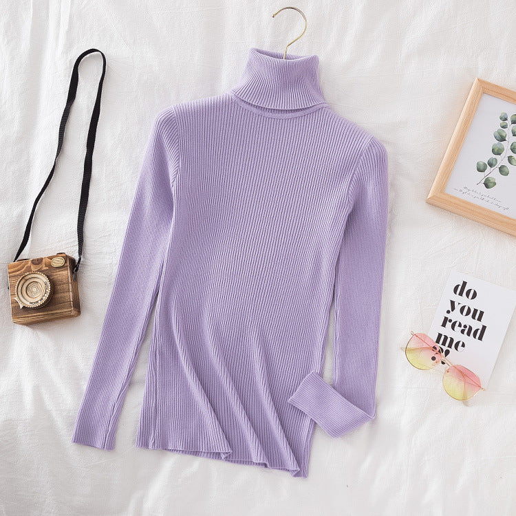 Blusa de cuello de tortuga básico