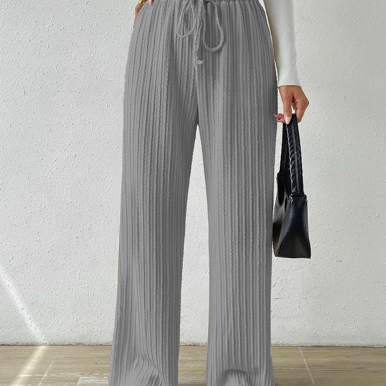 Pantalón casual con cintura elástica