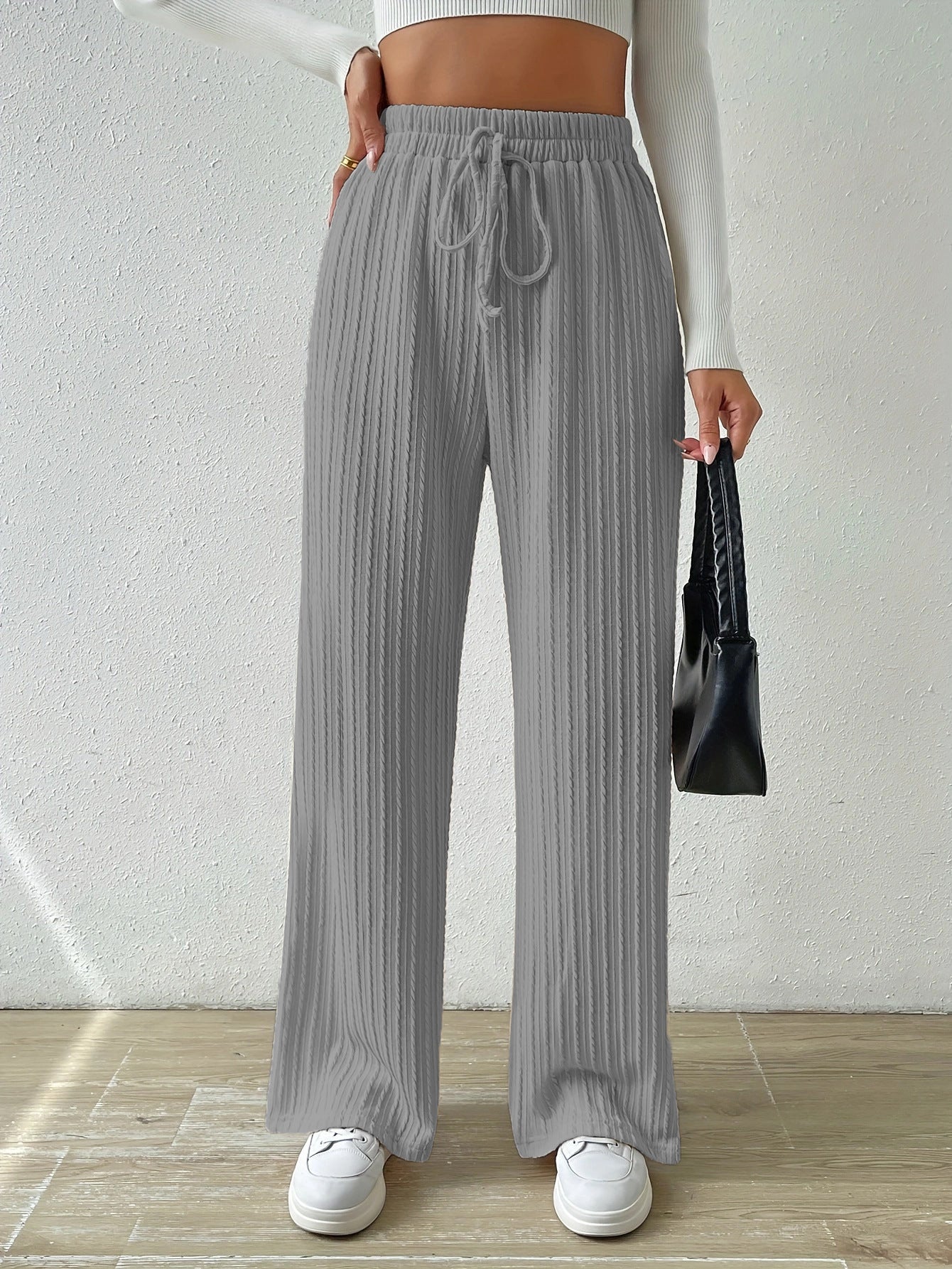 Pantalón casual con cintura elástica