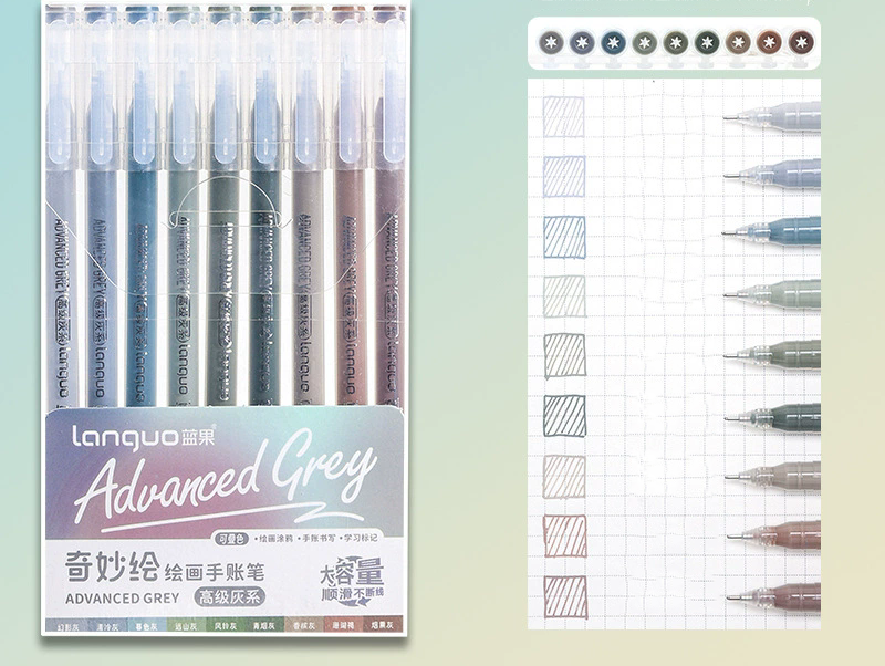Set de 9 lapiceros de gel de colores - Dressygt