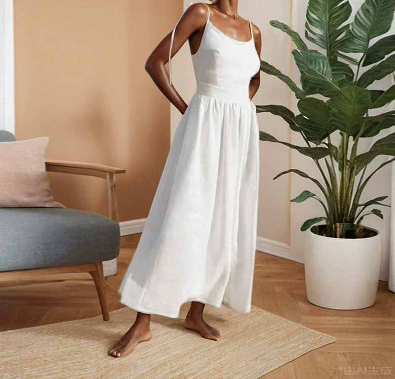 Vestido midi de tirantes corte A - Dressygt