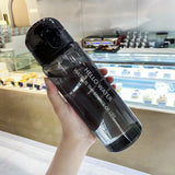 Botella transparente para agua