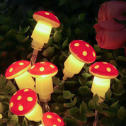 Set de luces con diseño de hongos