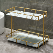 Organizador rectangular de 2 niveles