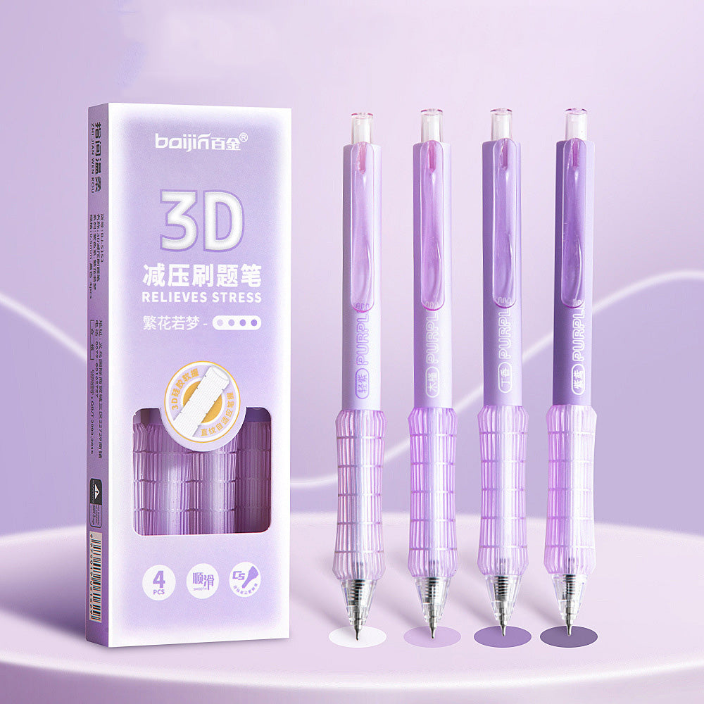 Set de lapiceros 3D con grip de silicona
