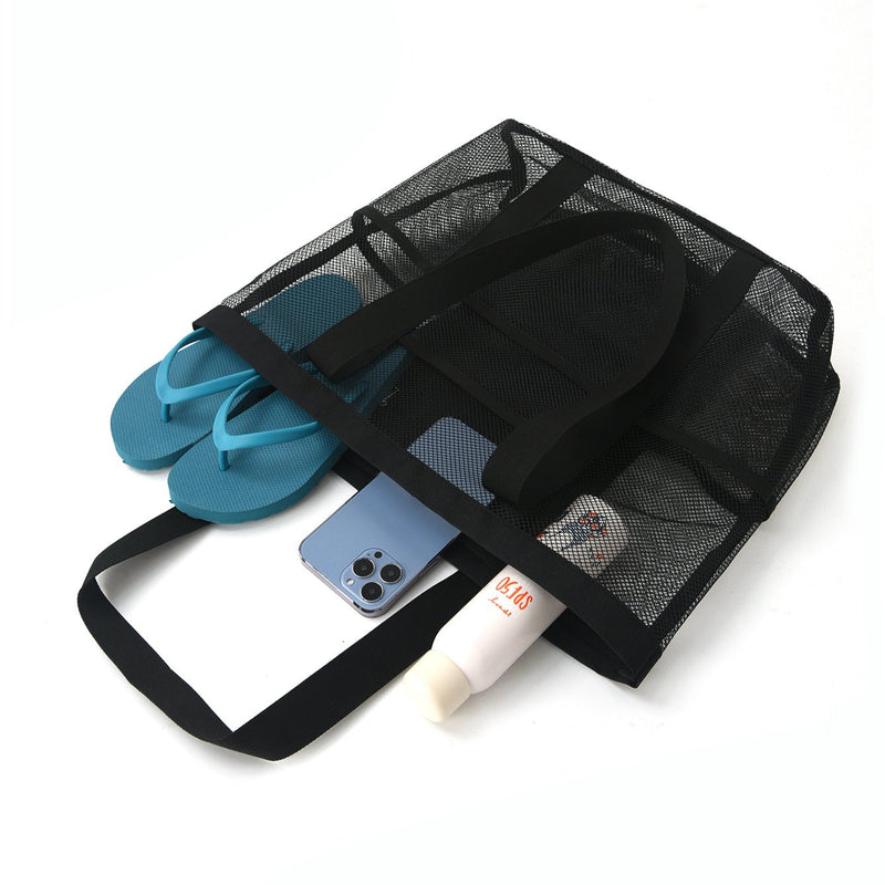 Bolsa de playa semi transparente