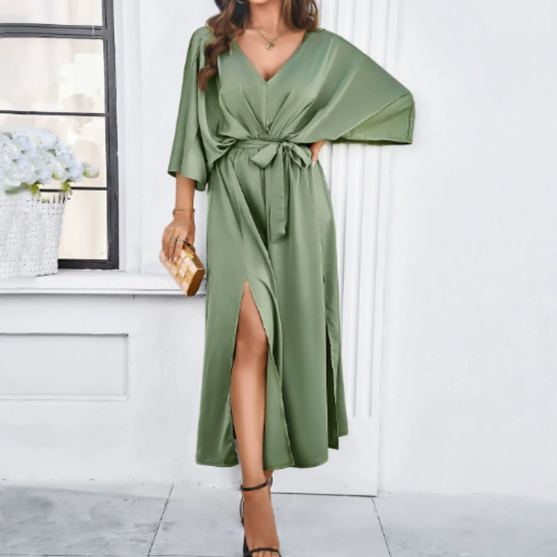 Vestido estilo boho con escote v - Dressygt