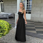 Vestido largo sin tirantes