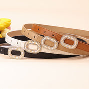 Cinturón con decoración de perlas