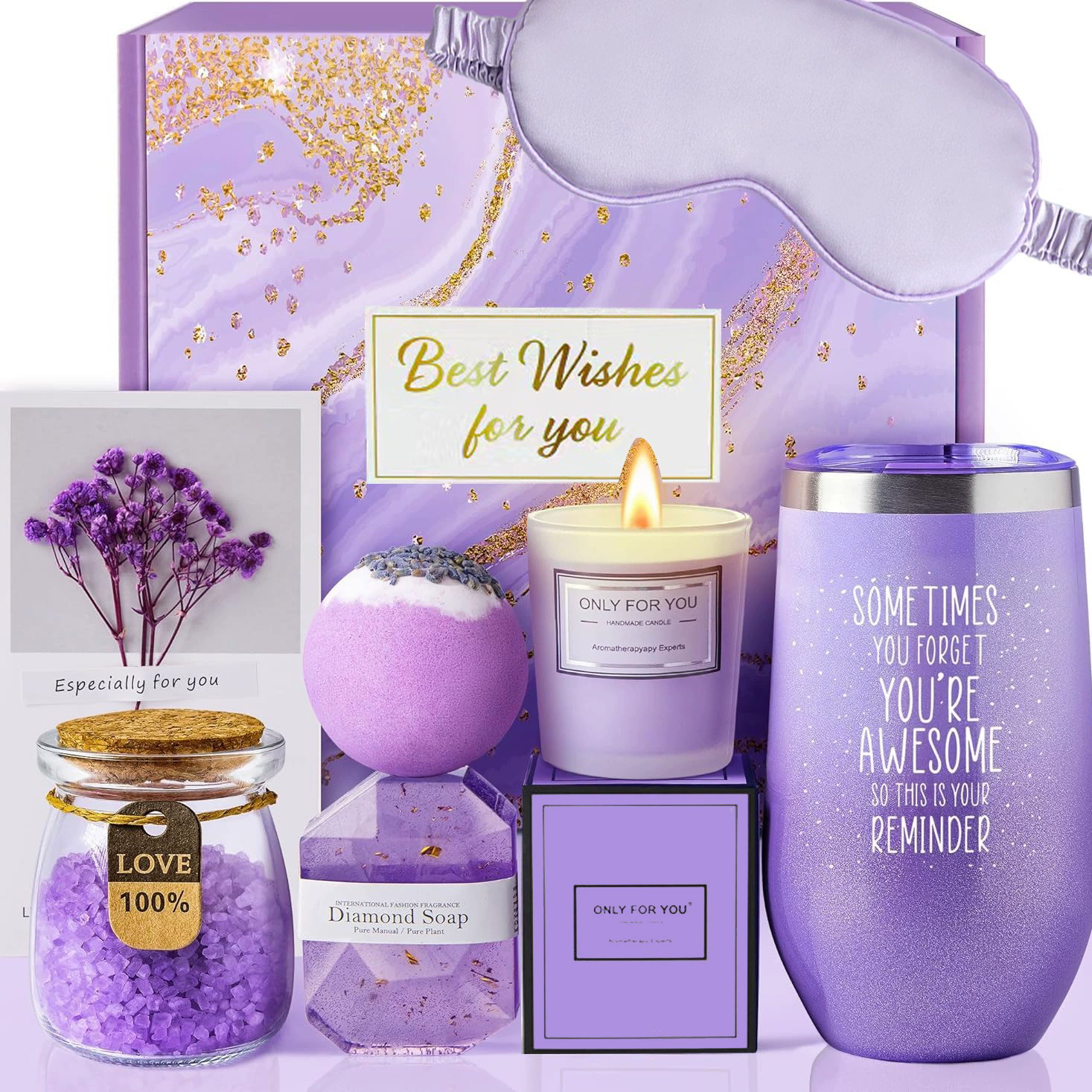 Kit de spa completo de lavanda
