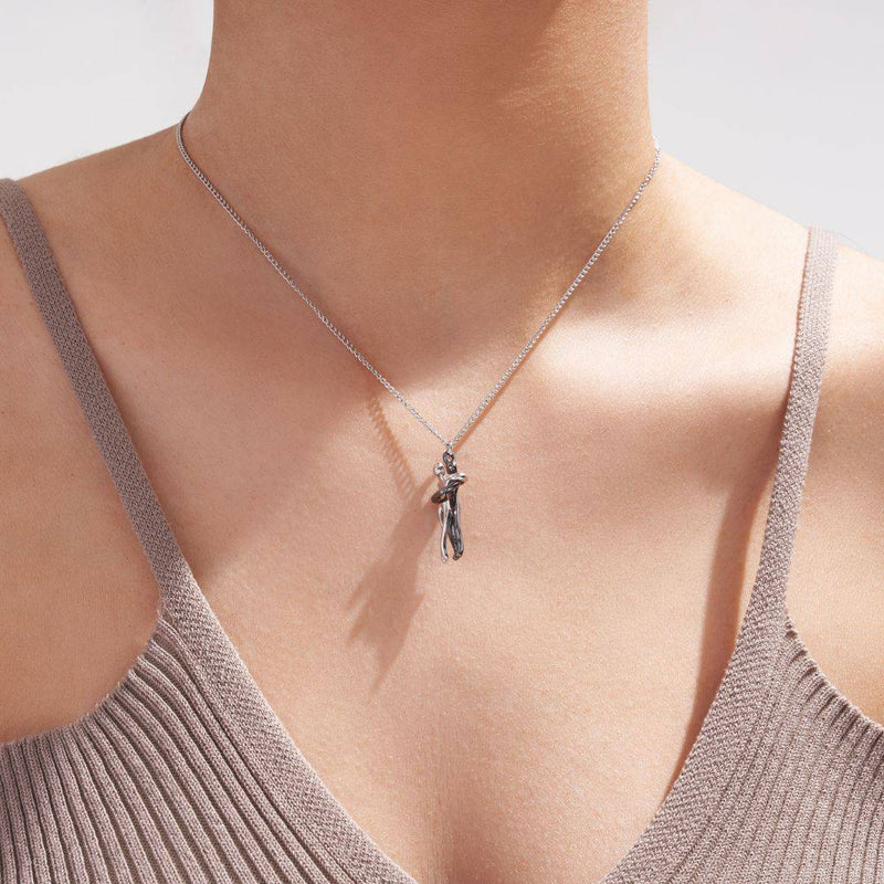 Collar matching de abrazo infinito