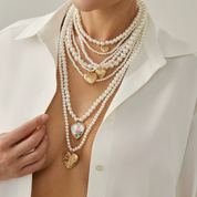 Set de collares de perlas multicapa - Dressygt