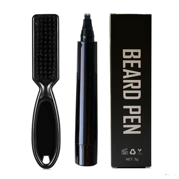 Dúo de marcador  y cepillo para barba