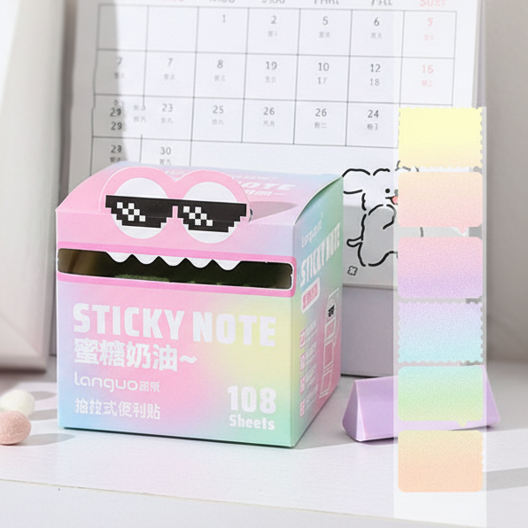 Dispensador decorativo de notas adhesivas