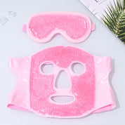 Set de máscara facial y antifaz de gel frío